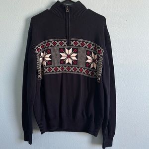 Weatherproof Sweater Men Holiday 1/4 Zip